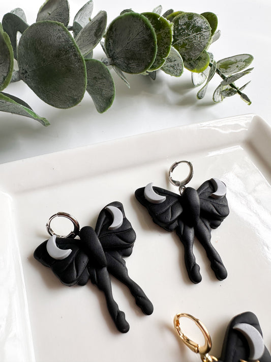 Moody Moth Earrings