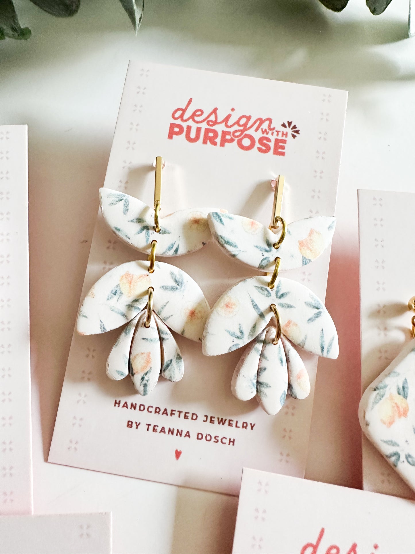 Lemon Print Earrings