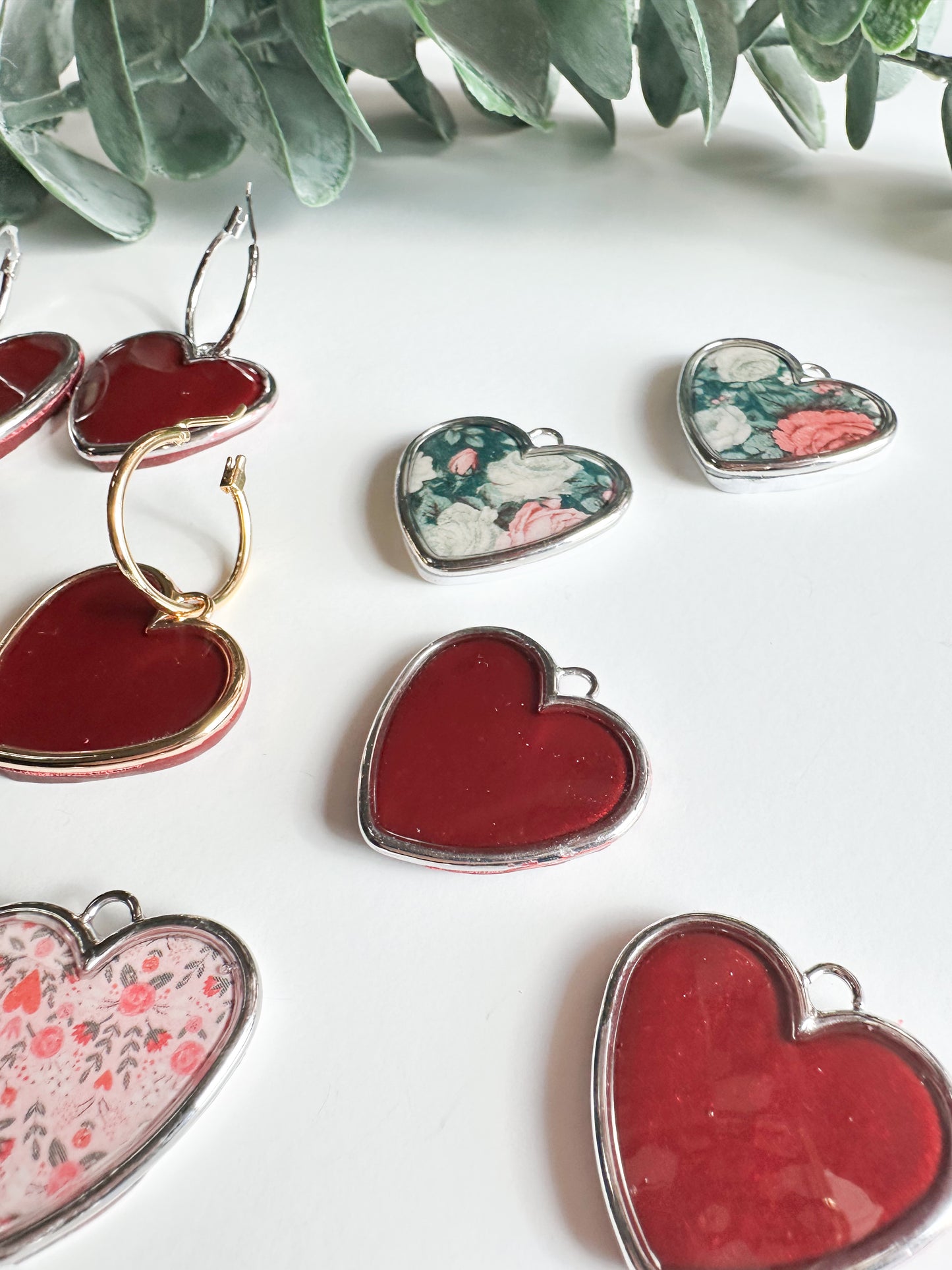 Valentines Heart Charms