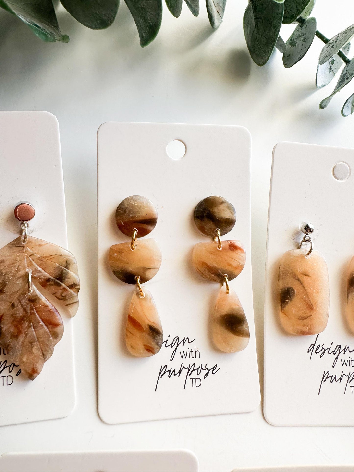 Blonde Tortoise Shell Earrings