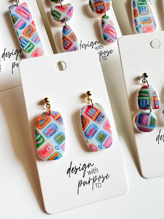 Sardine Pattern Earrings