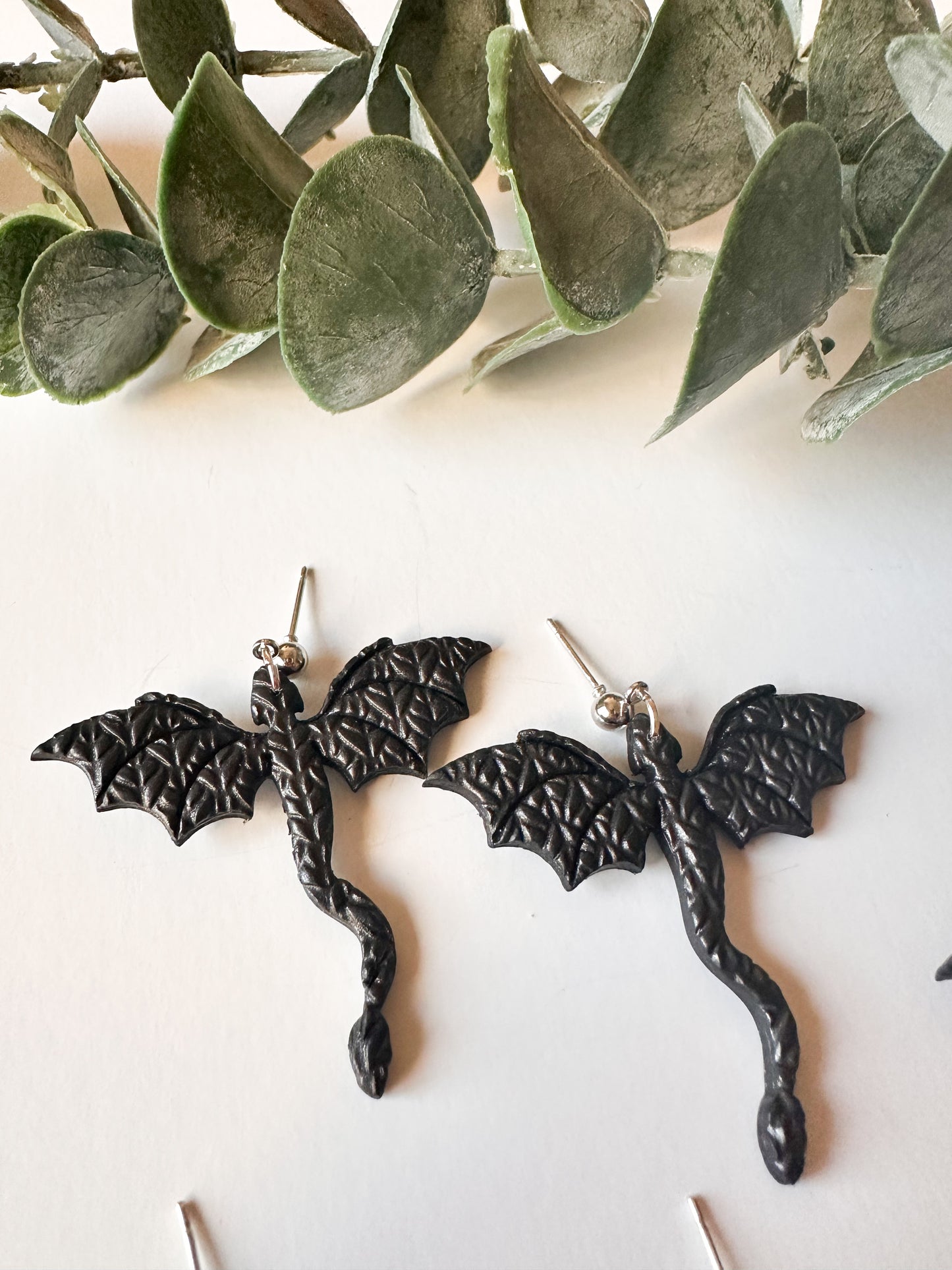 Large Dragon Earrings
