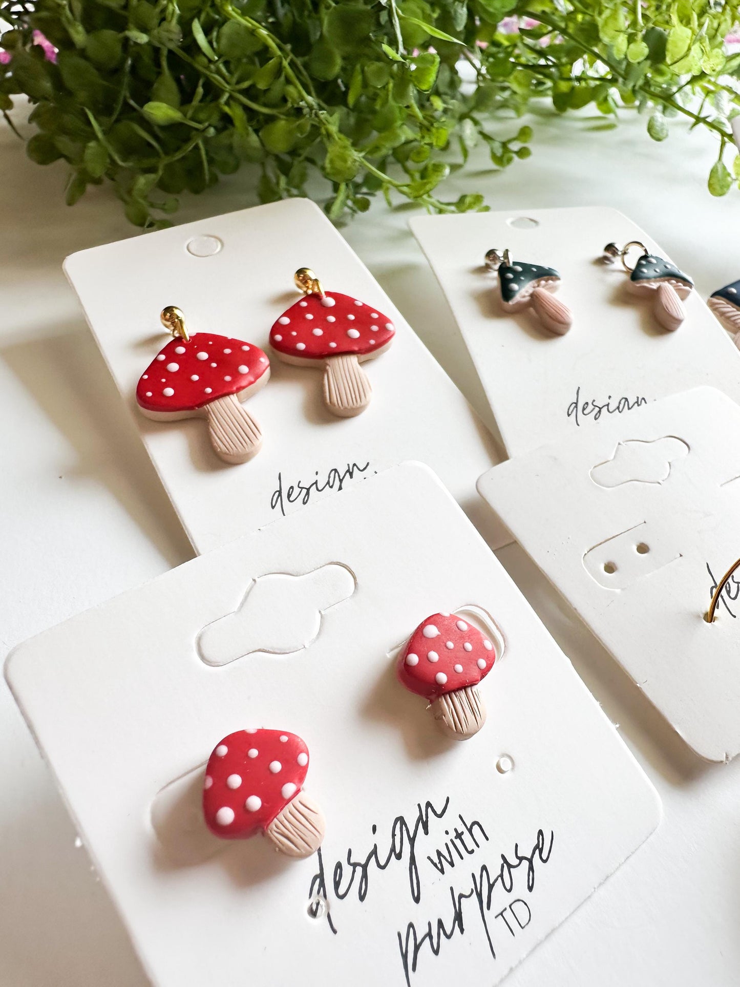 Mushroom Earrings
