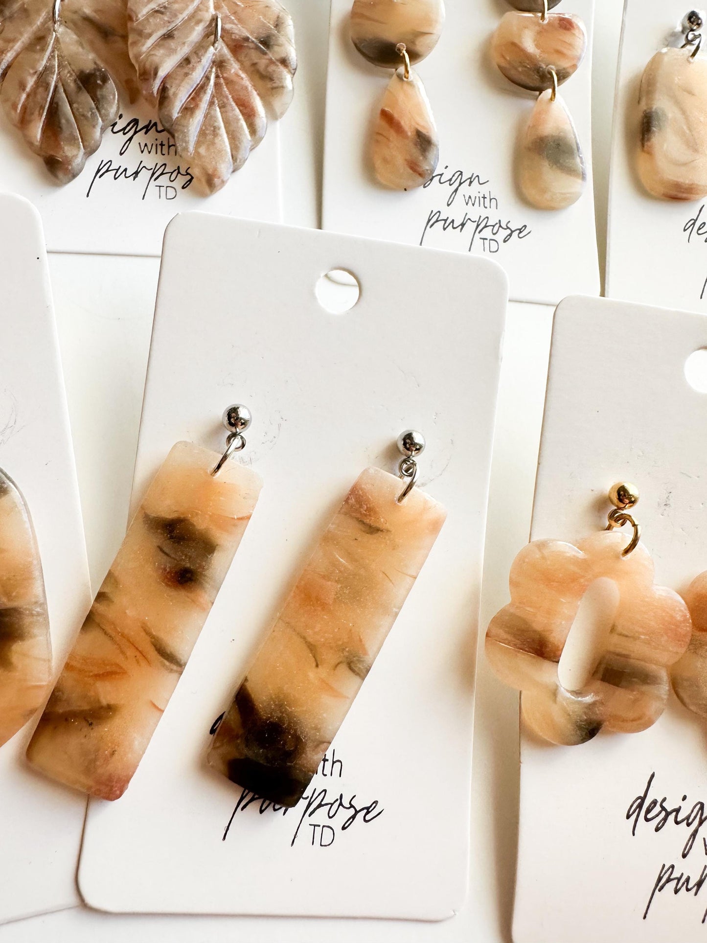 Blonde Tortoise Shell Earrings