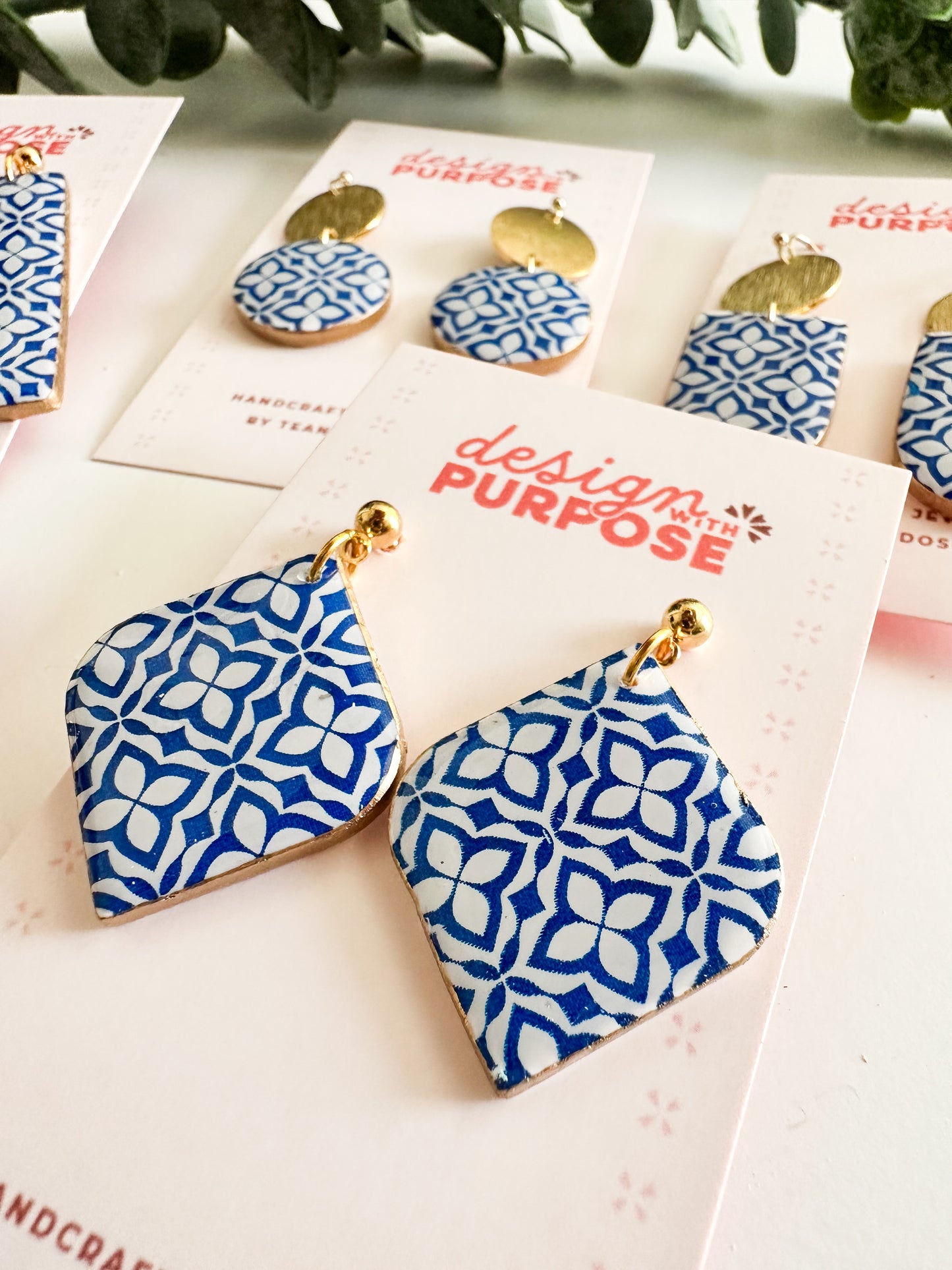Mediterranean Tile Earrings