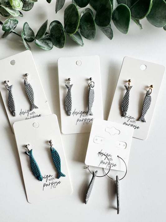 Sardine Fish Earrings