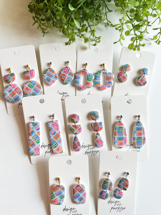 Sardine Pattern Earrings