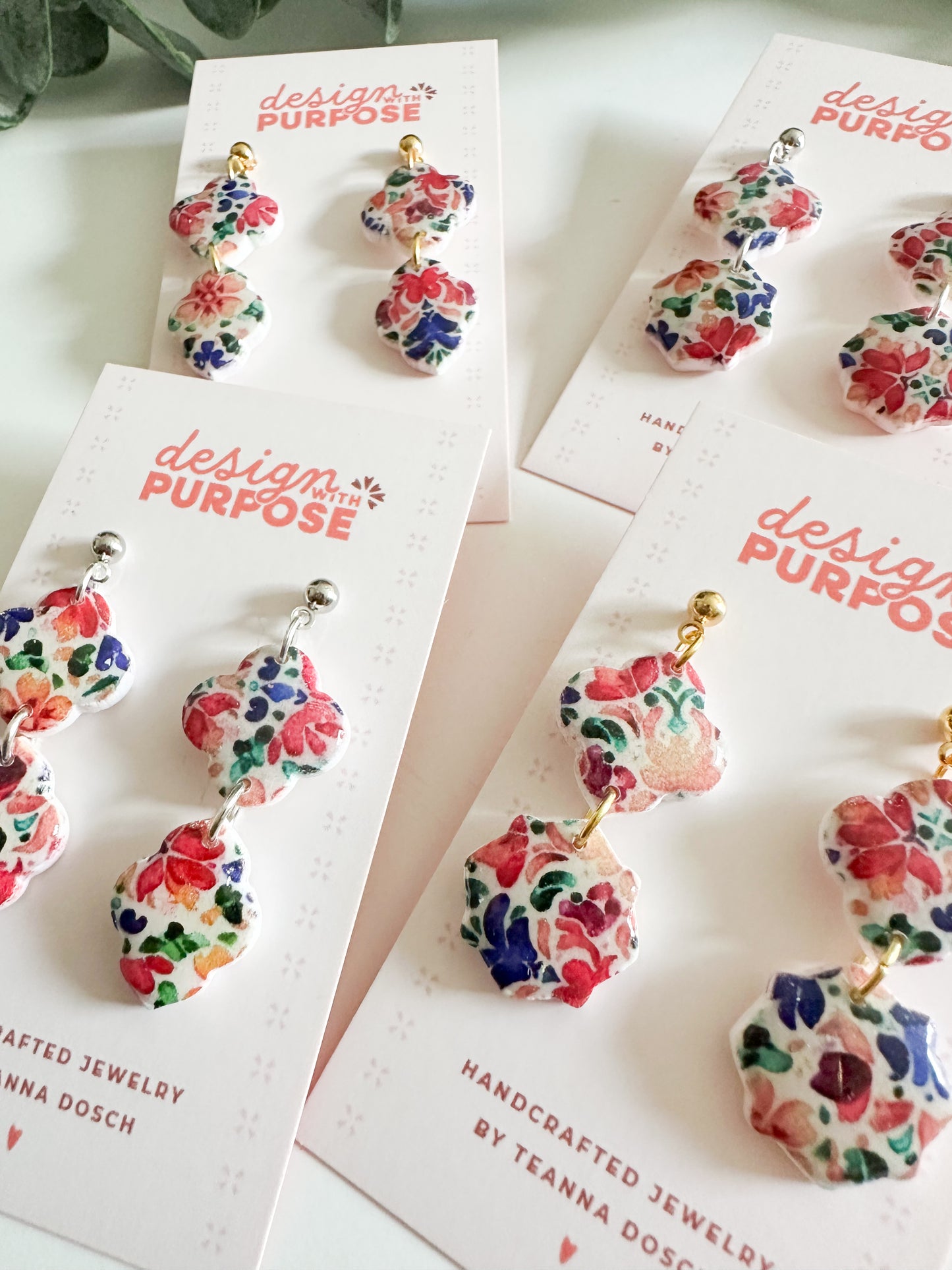 Colorful Tile Earrings