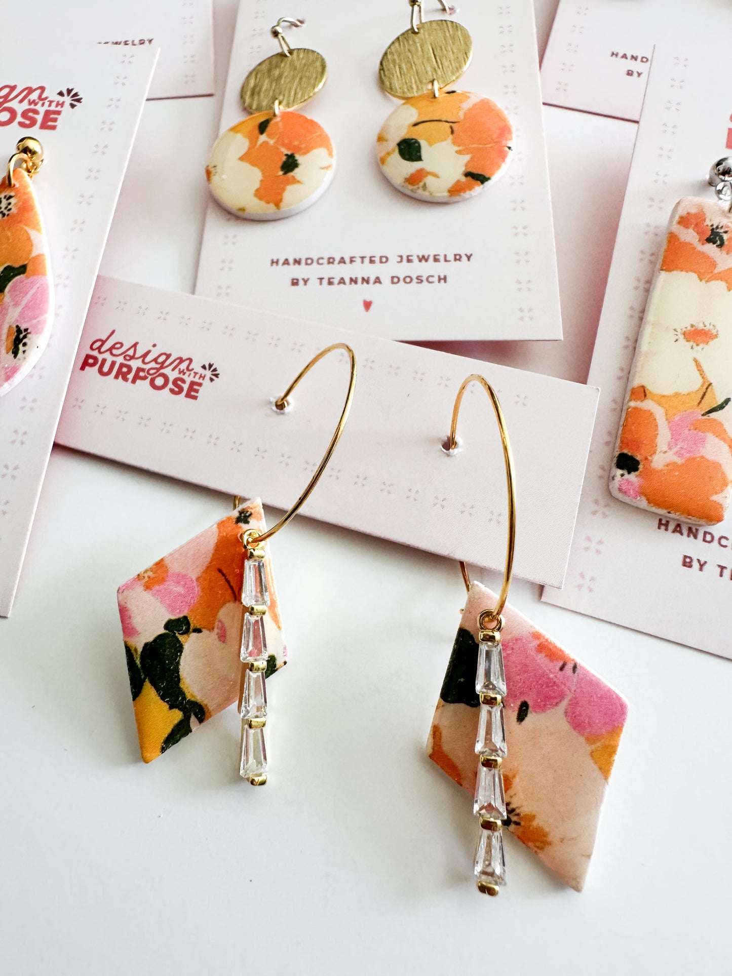 Tropical Floral Earrings