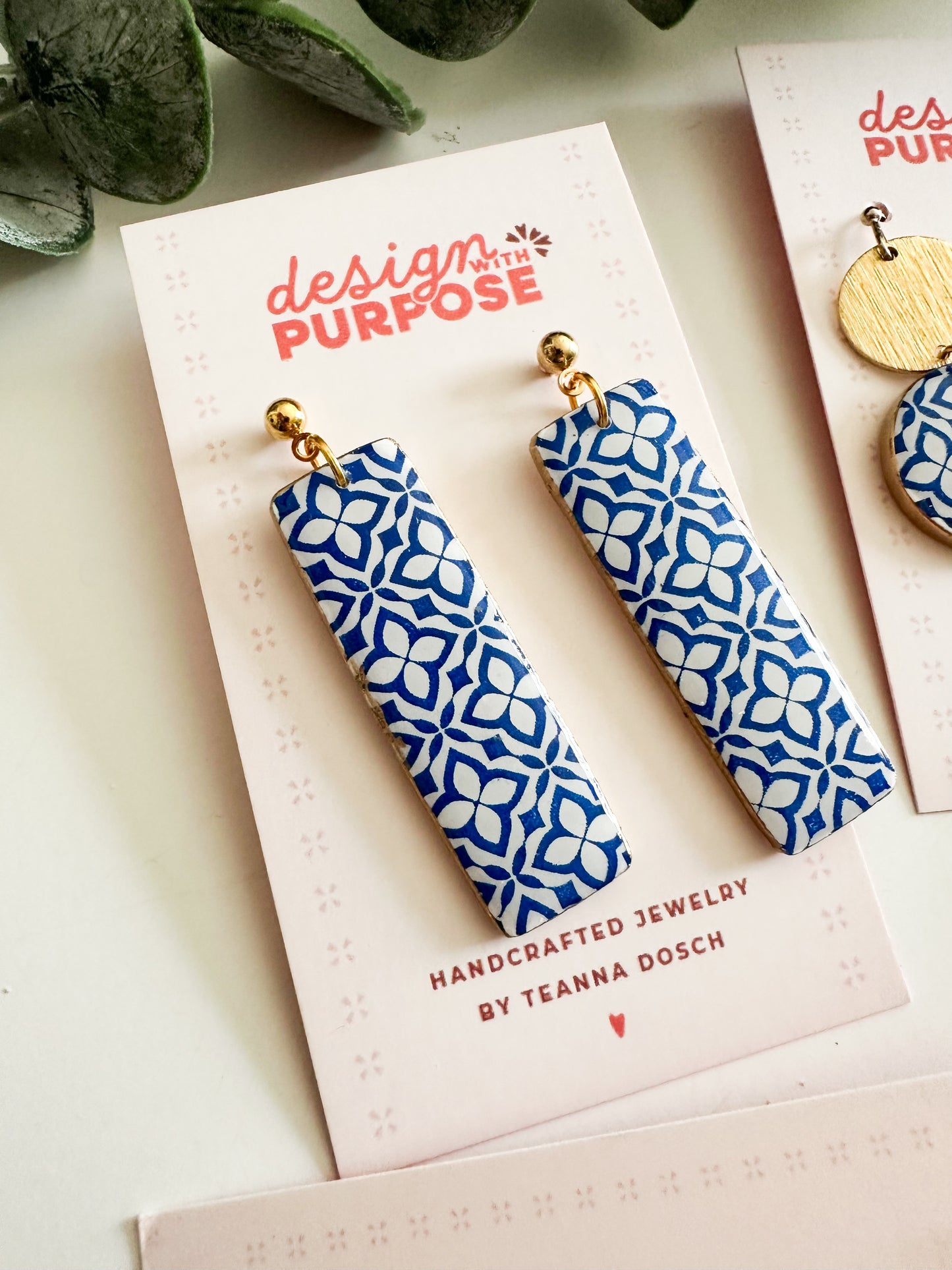 Mediterranean Tile Earrings