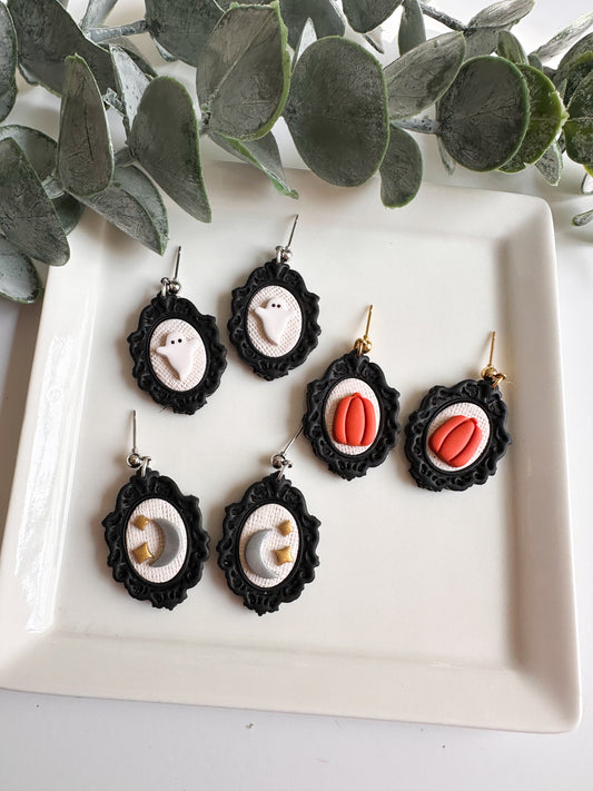 Black Frame Earrings