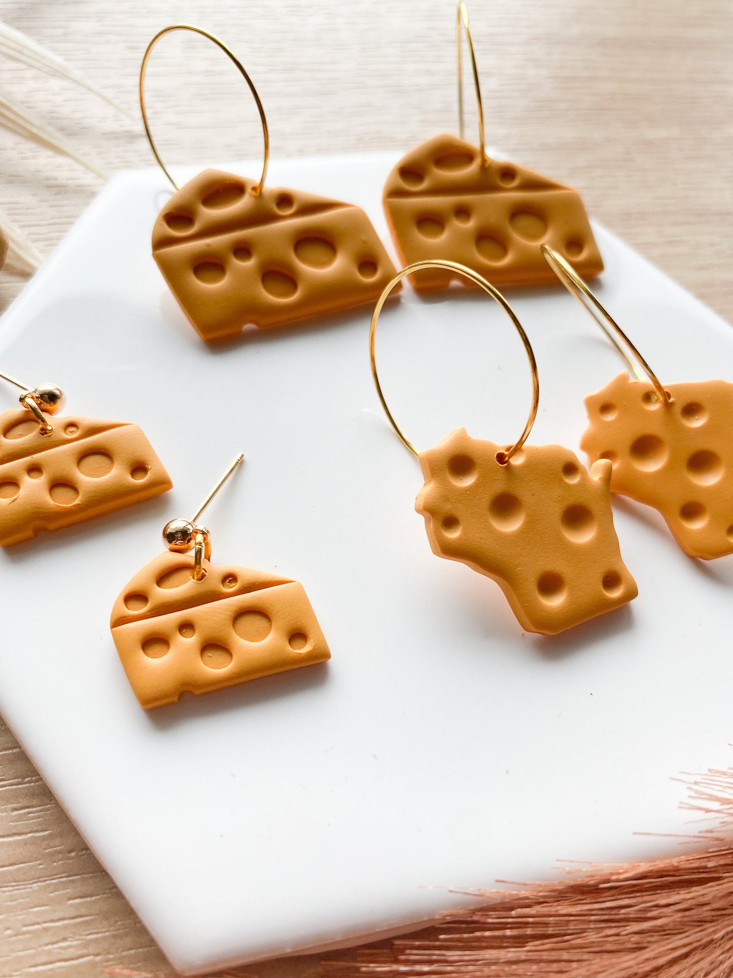 Cheese Head Green Bay Packers Earrings