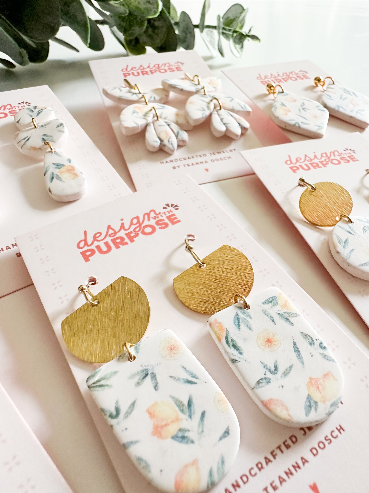 Lemon Print Earrings