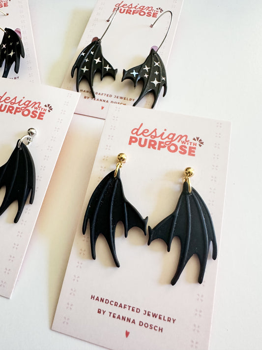 Bat Wing Earrings