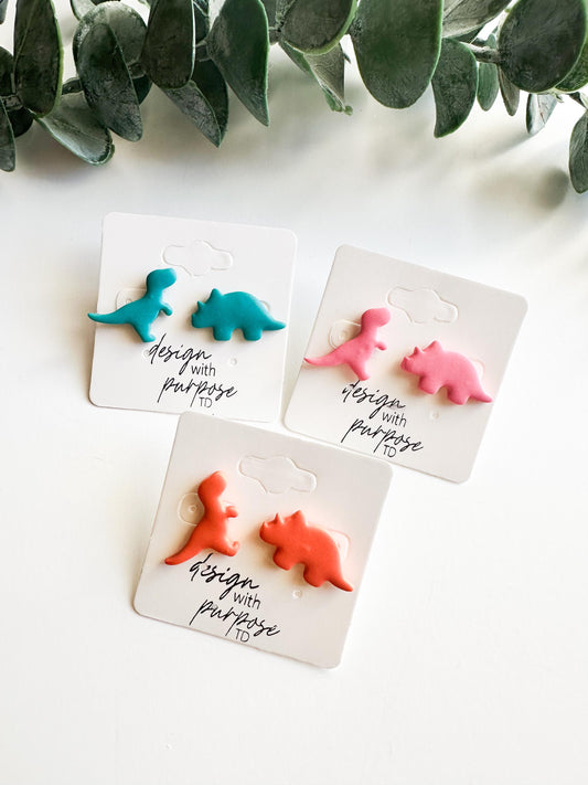 Dinosaur Stud Earrings