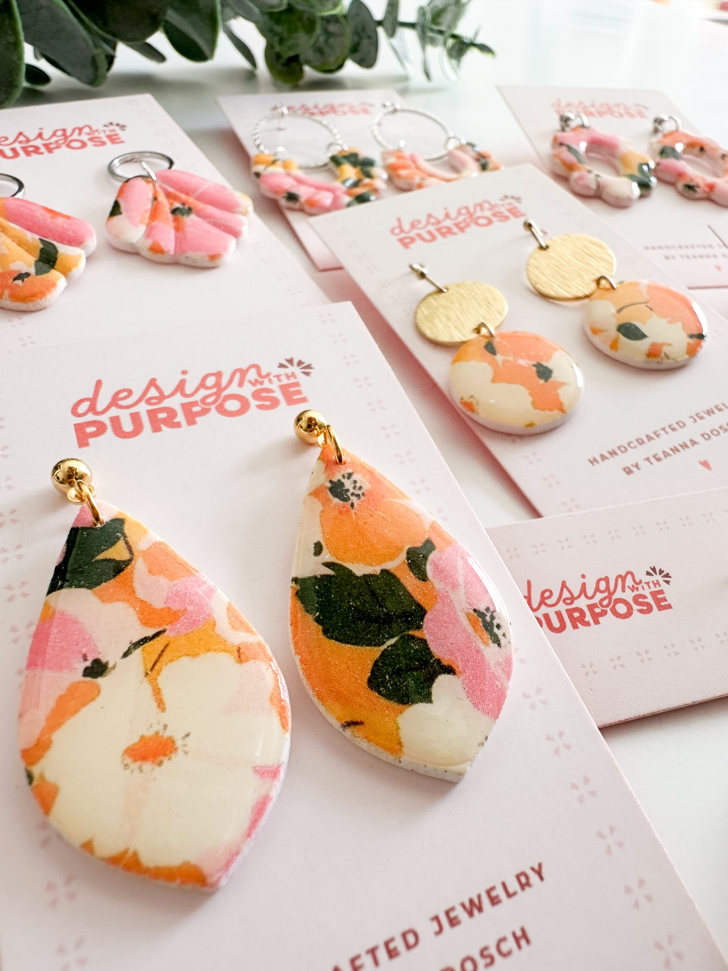 Tropical Floral Earrings