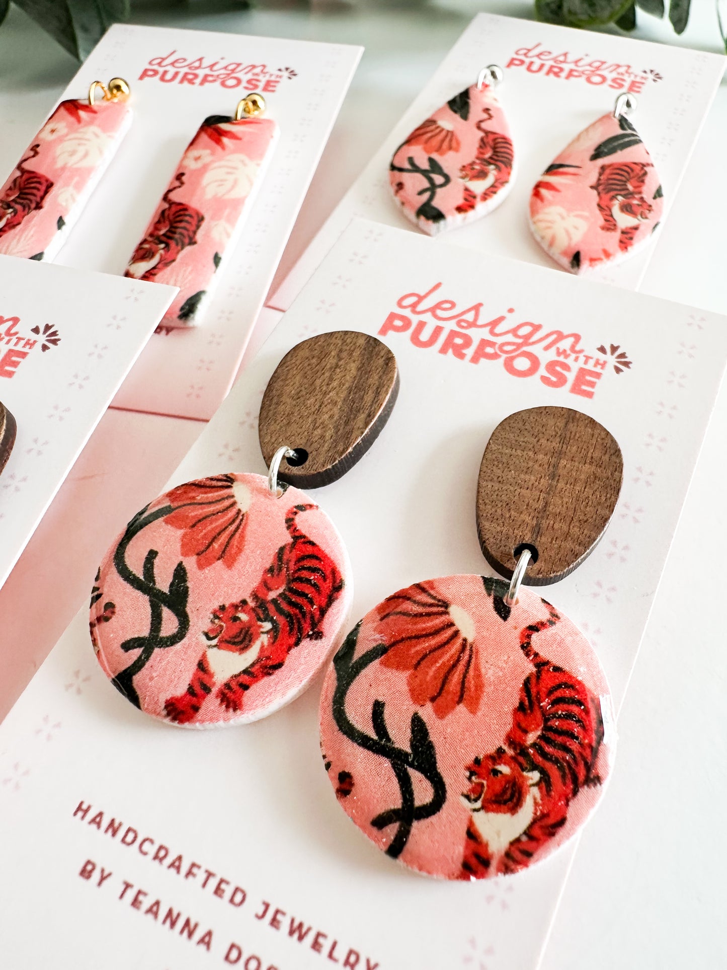 Jungle Print Earrings