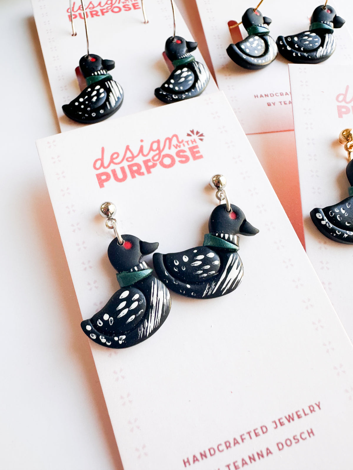 Loon Duck Earrings
