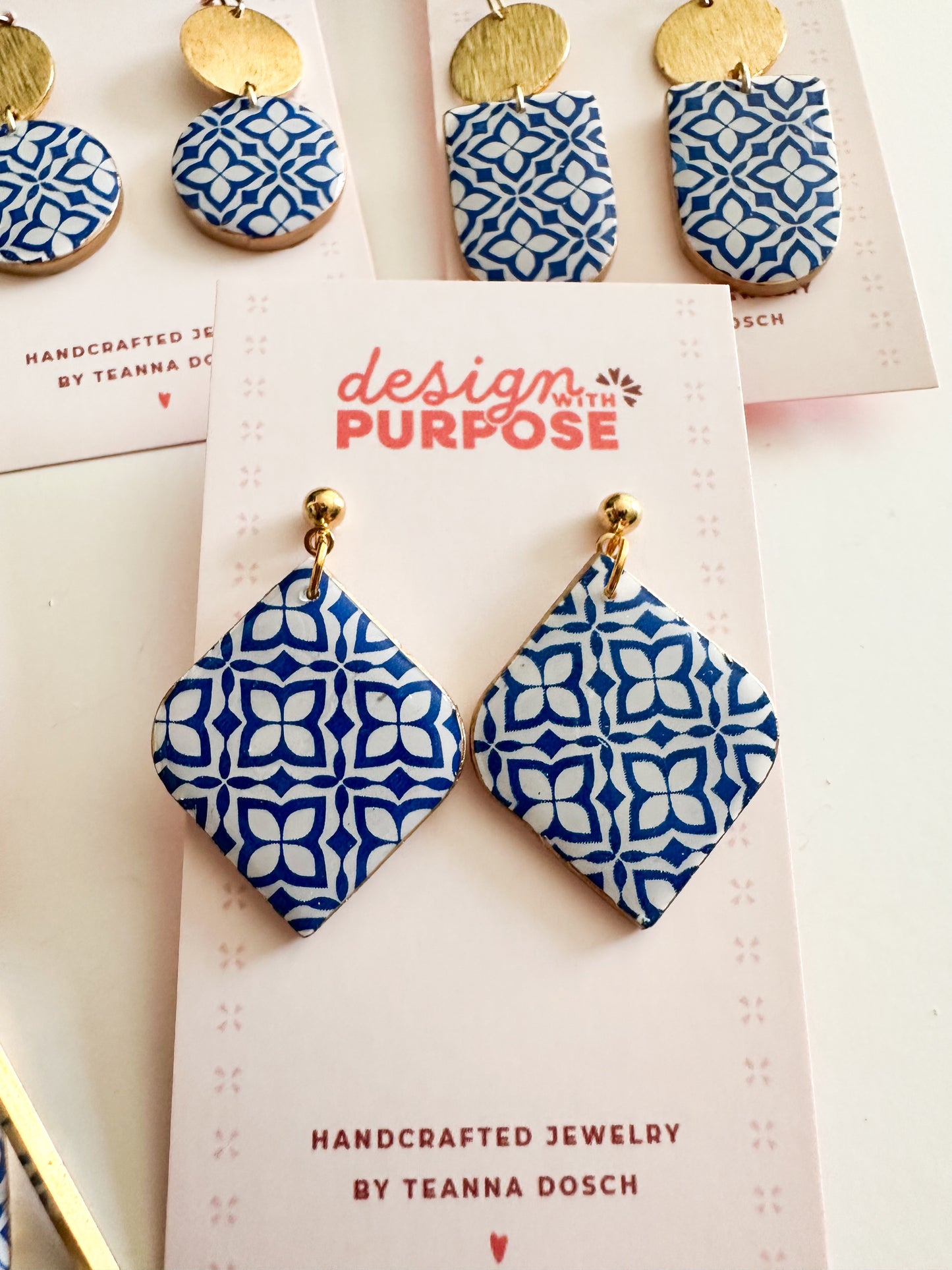 Mediterranean Tile Earrings