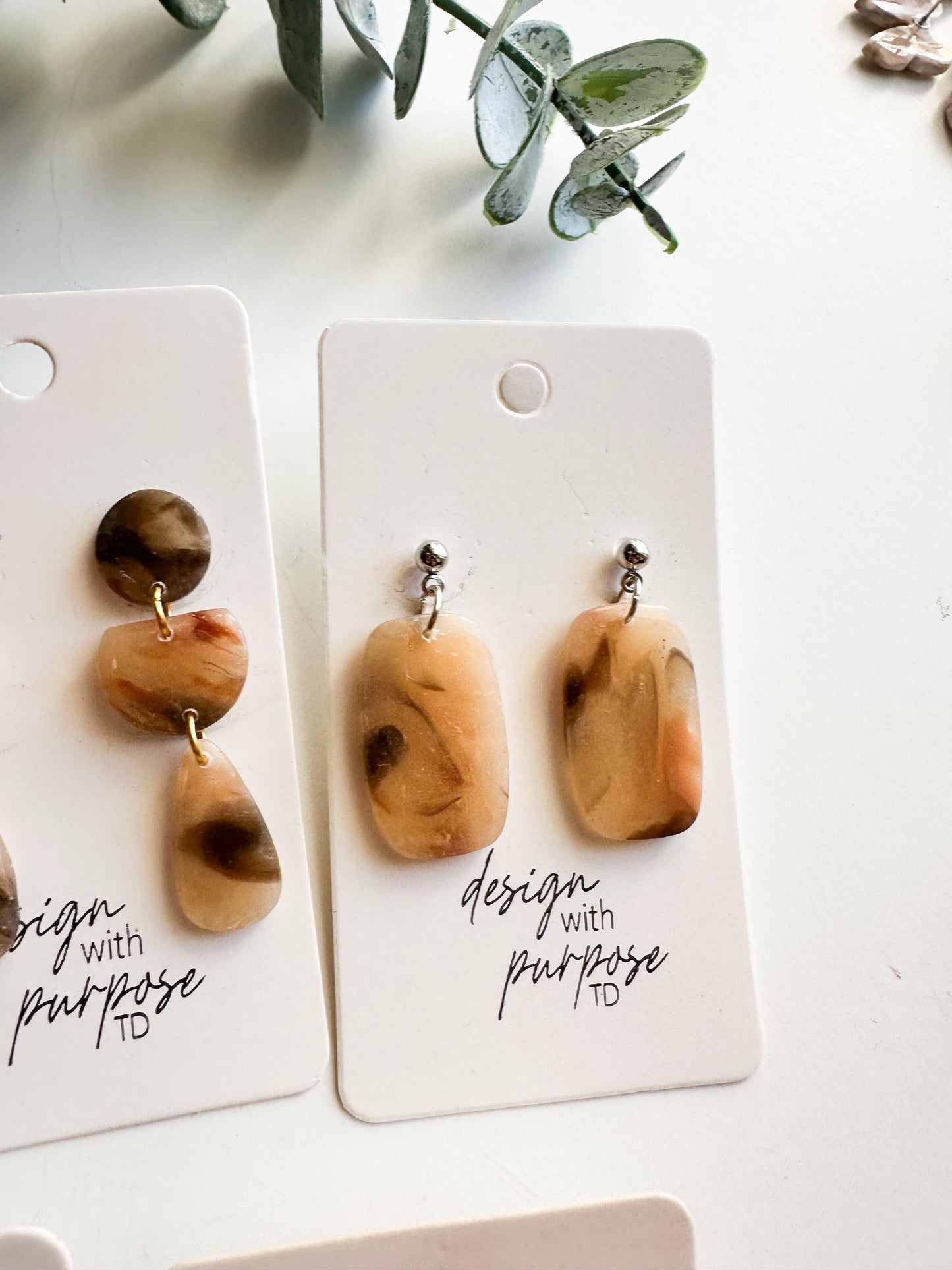Blonde Tortoise Shell Earrings