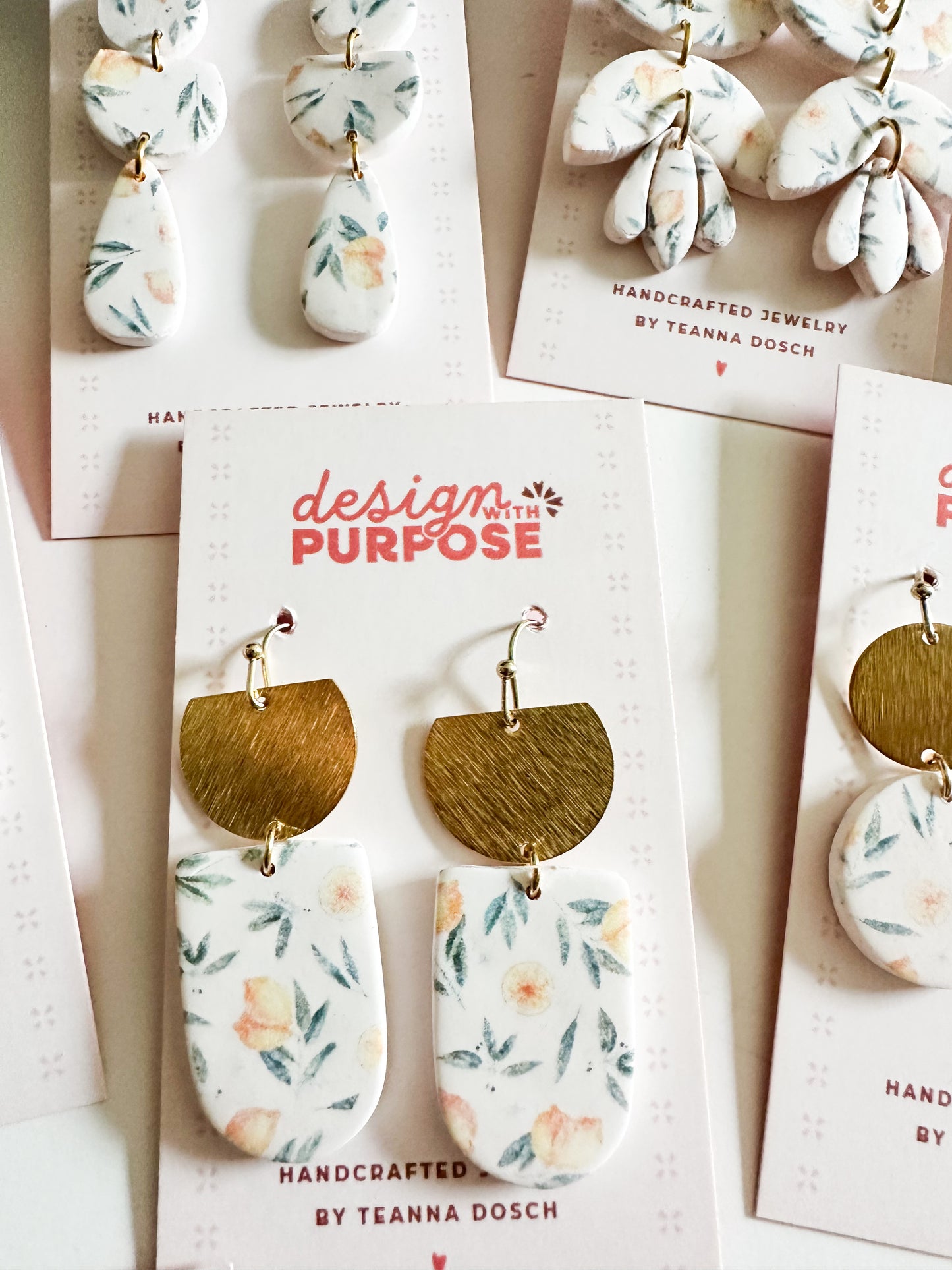 Lemon Print Earrings