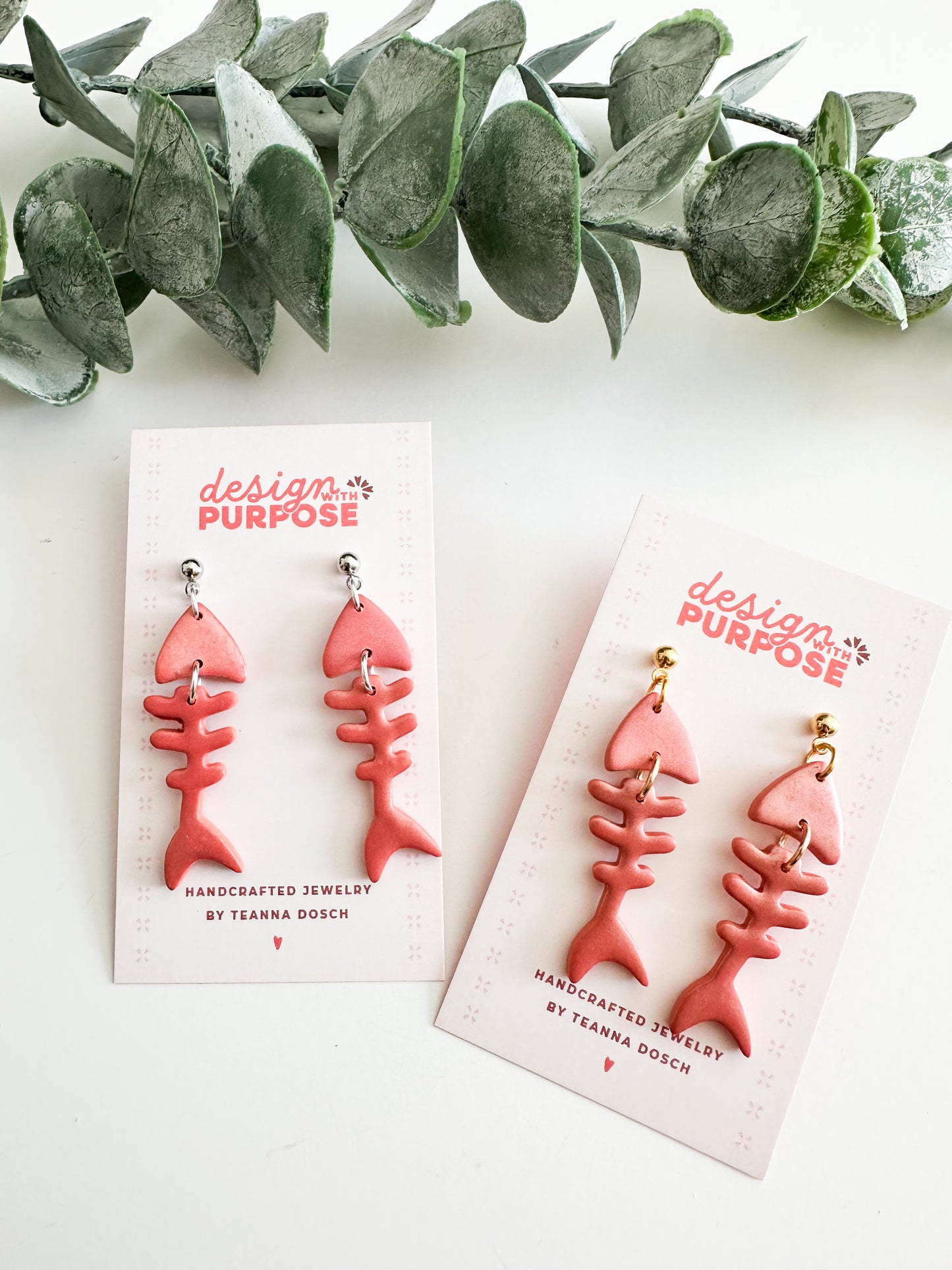 Fish Bone Earrings