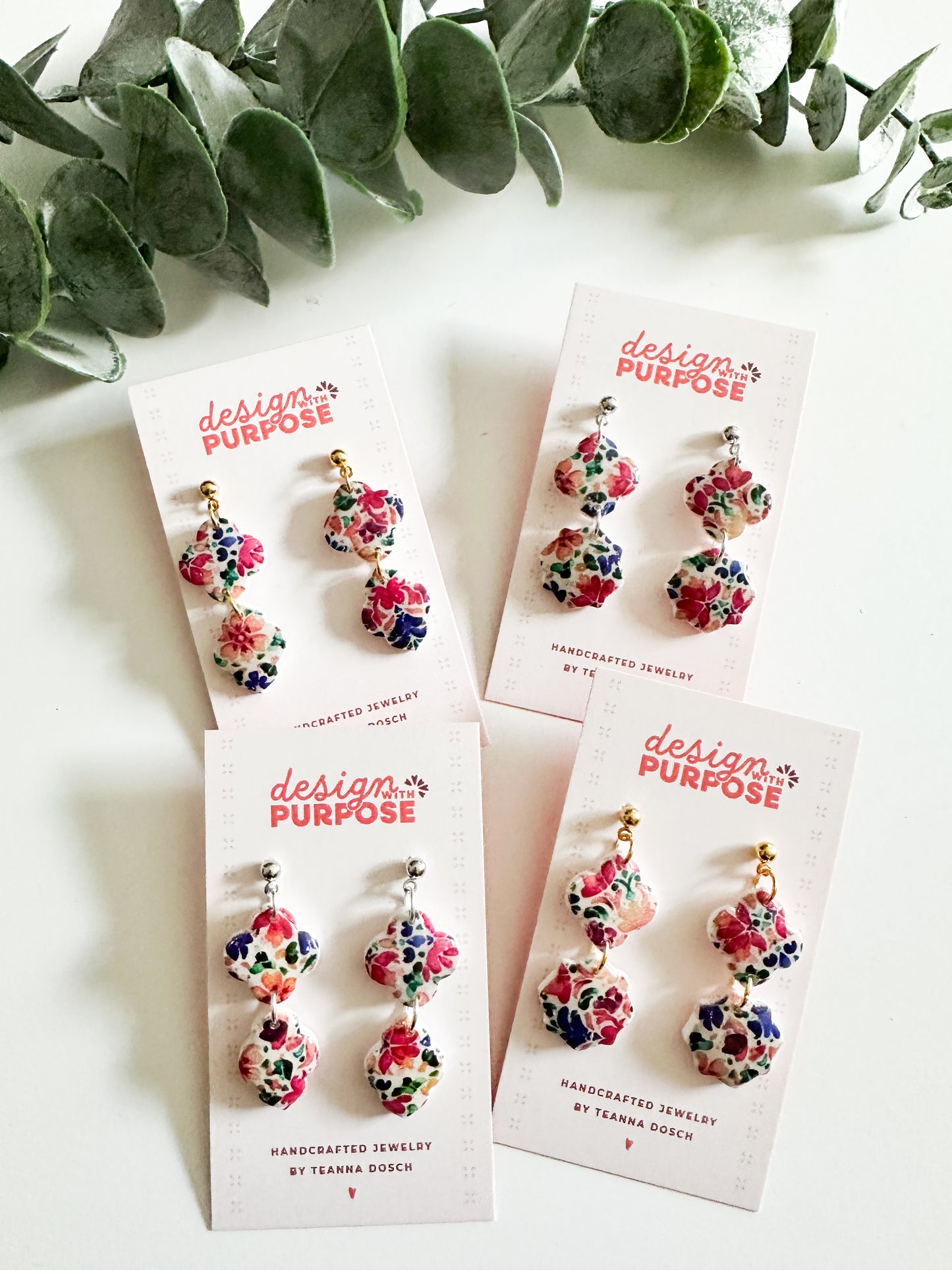 Colorful Tile Earrings