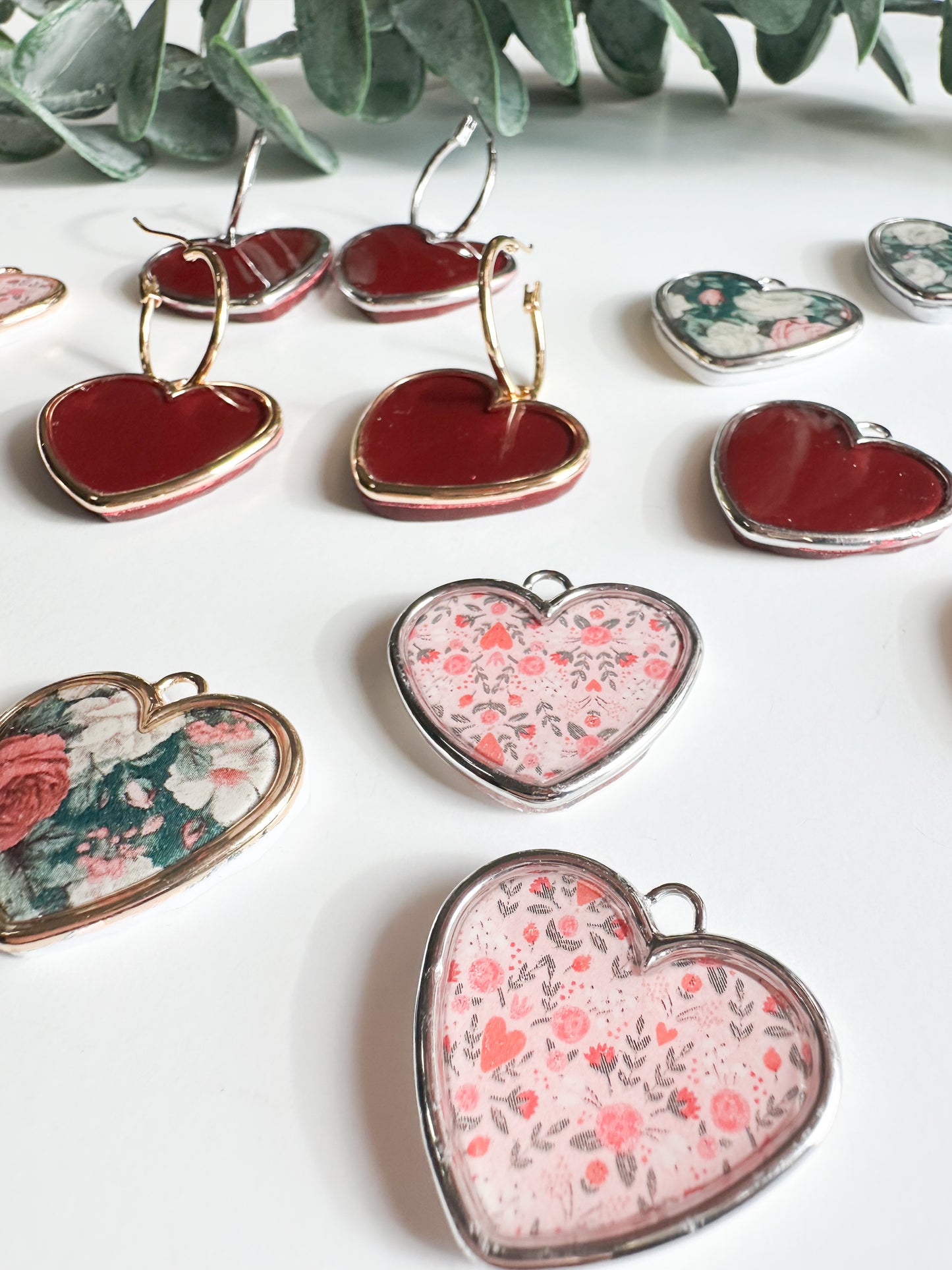 Valentines Heart Charms