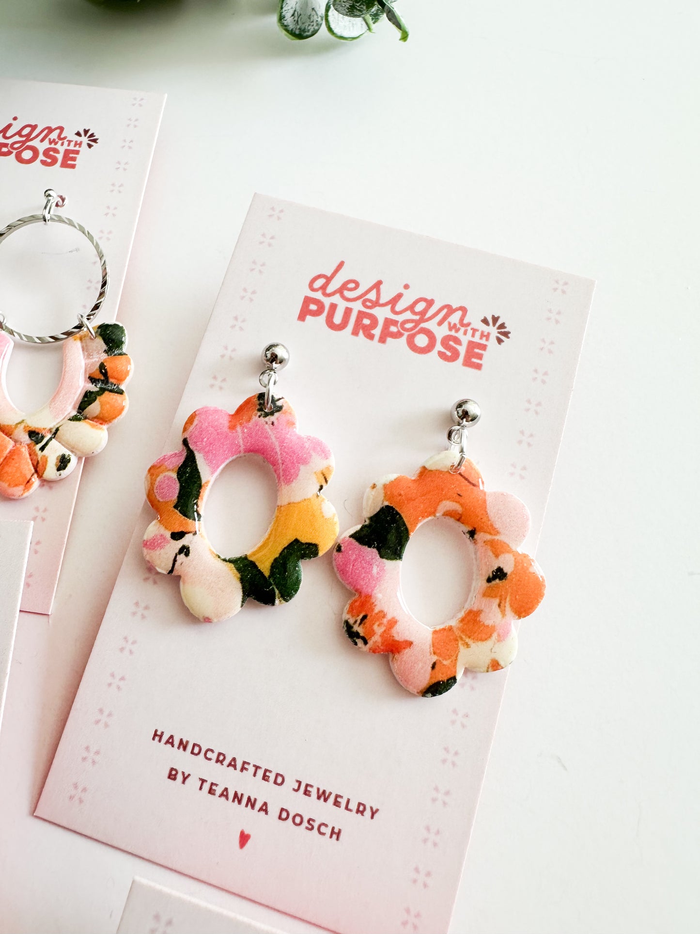 Tropical Floral Earrings
