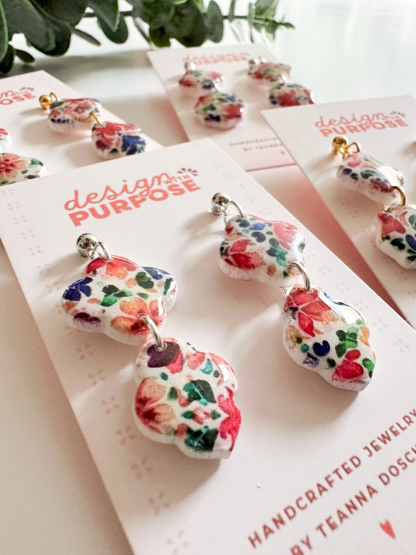 Colorful Tile Earrings