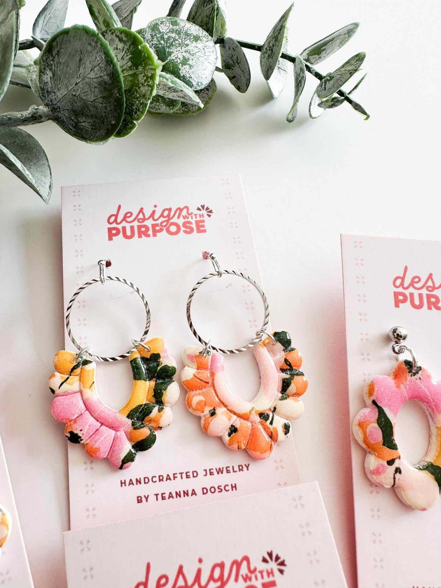 Tropical Floral Earrings