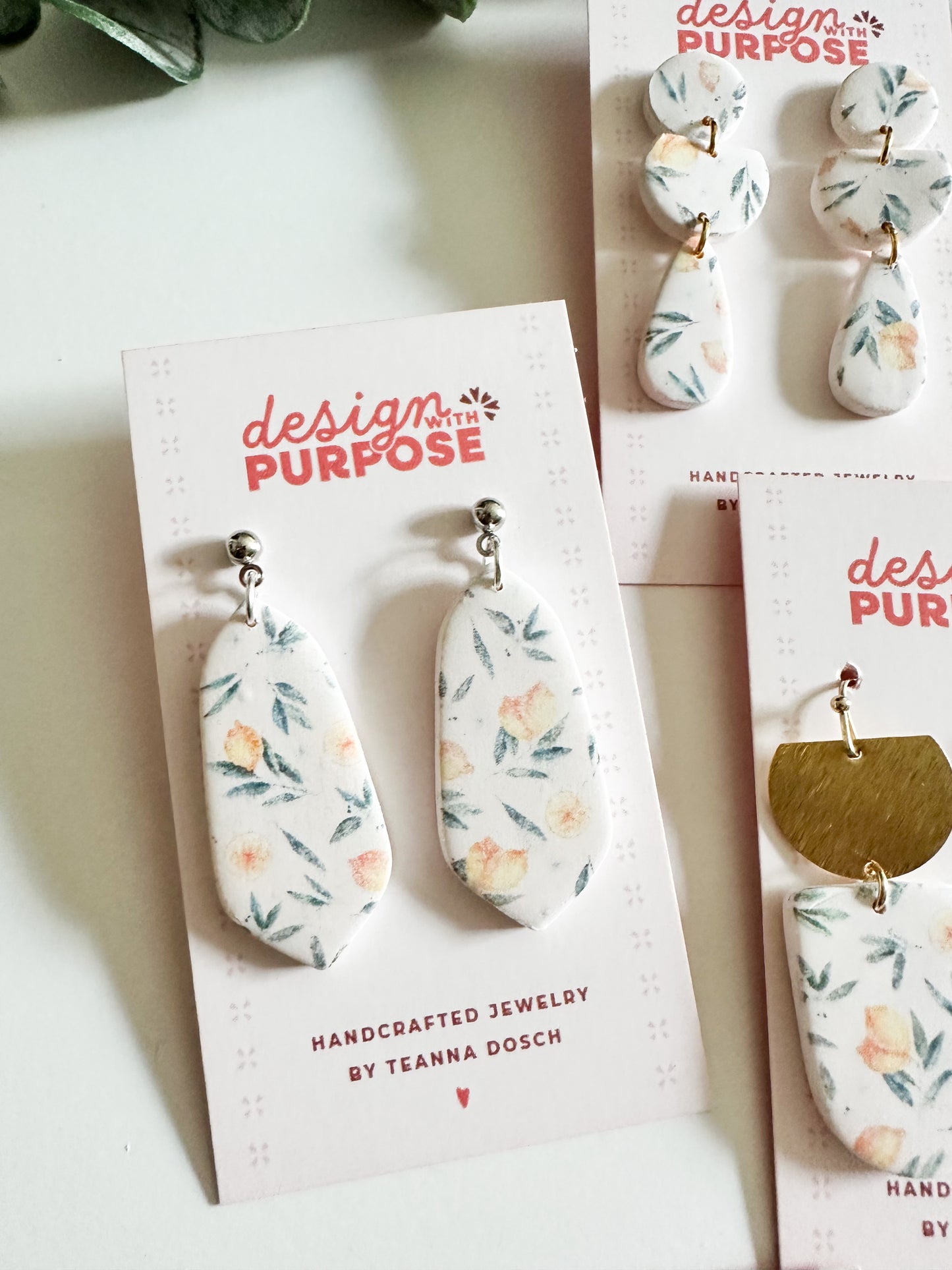 Lemon Print Earrings