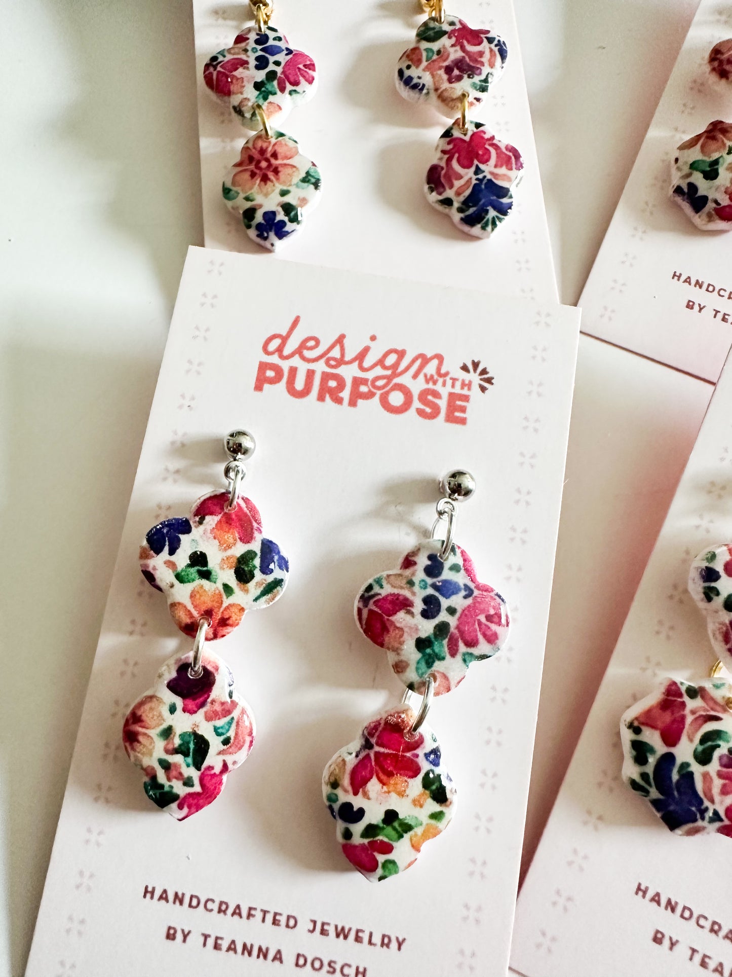 Colorful Tile Earrings