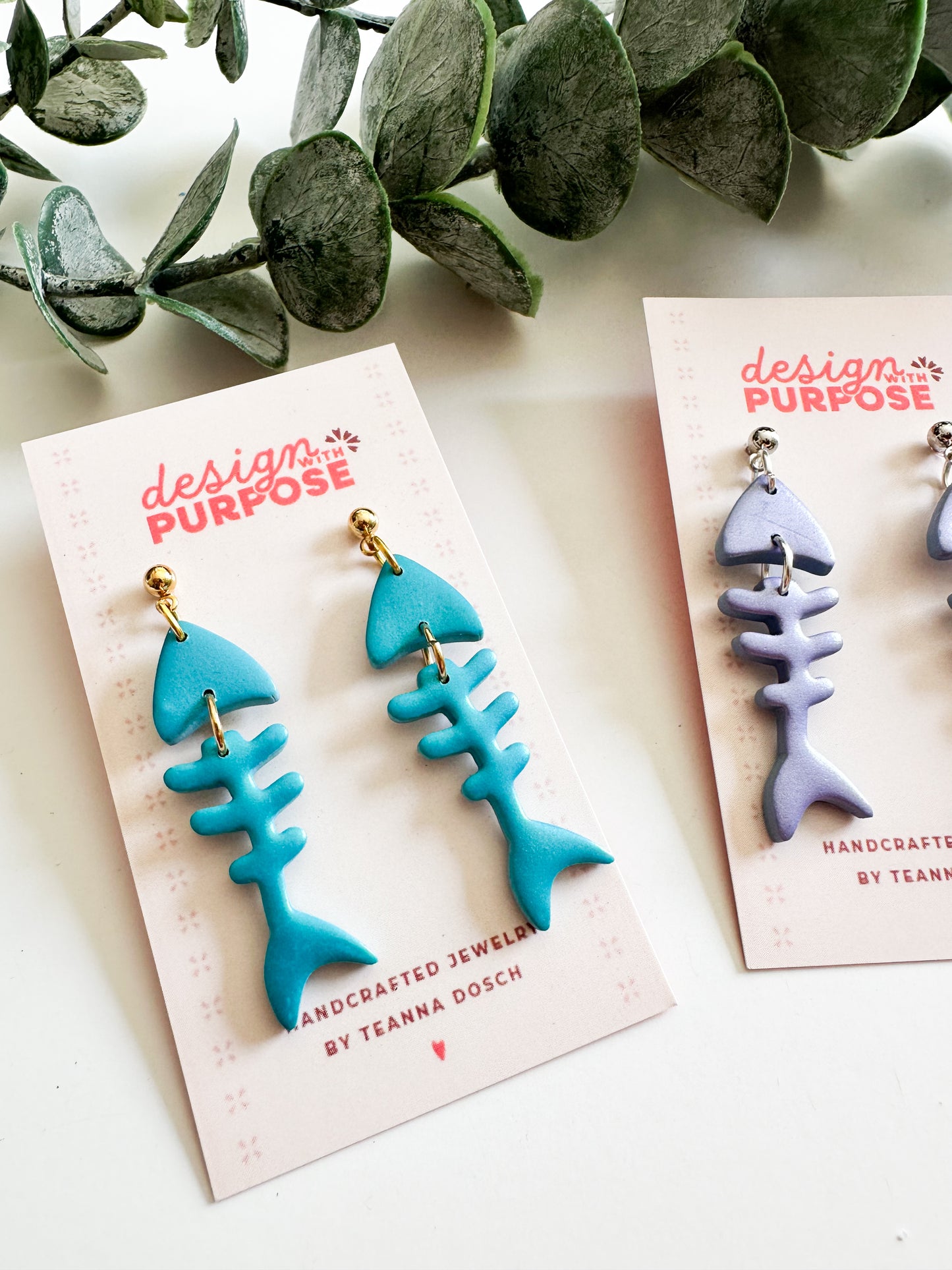 Fish Bone Earrings