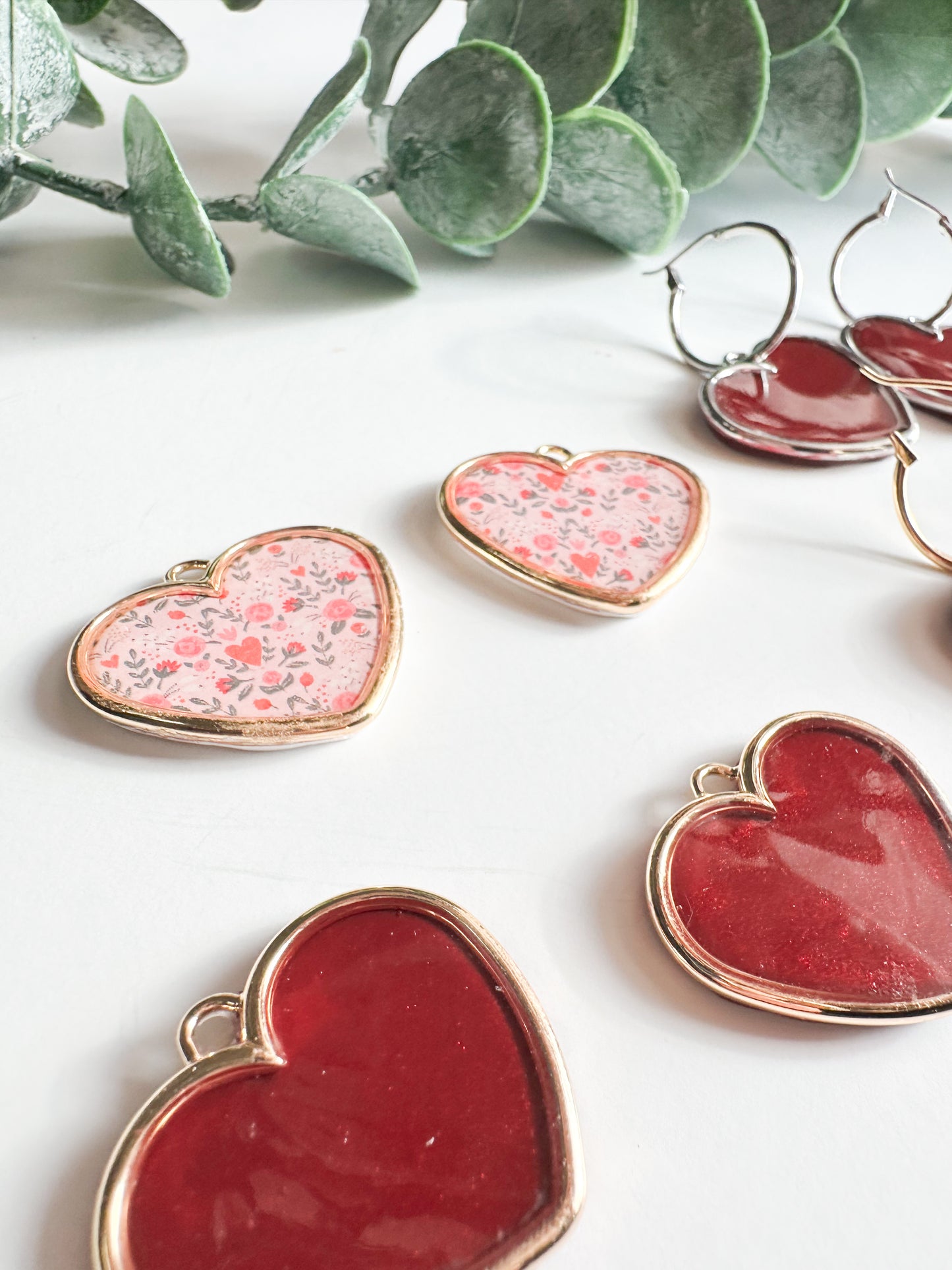 Valentines Heart Charms