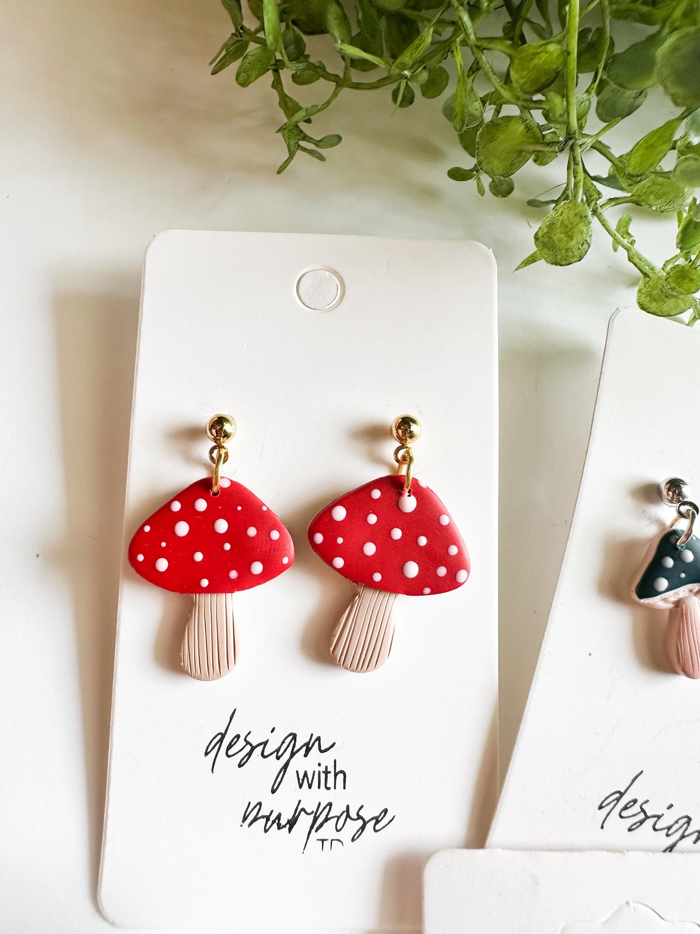 Mushroom Earrings