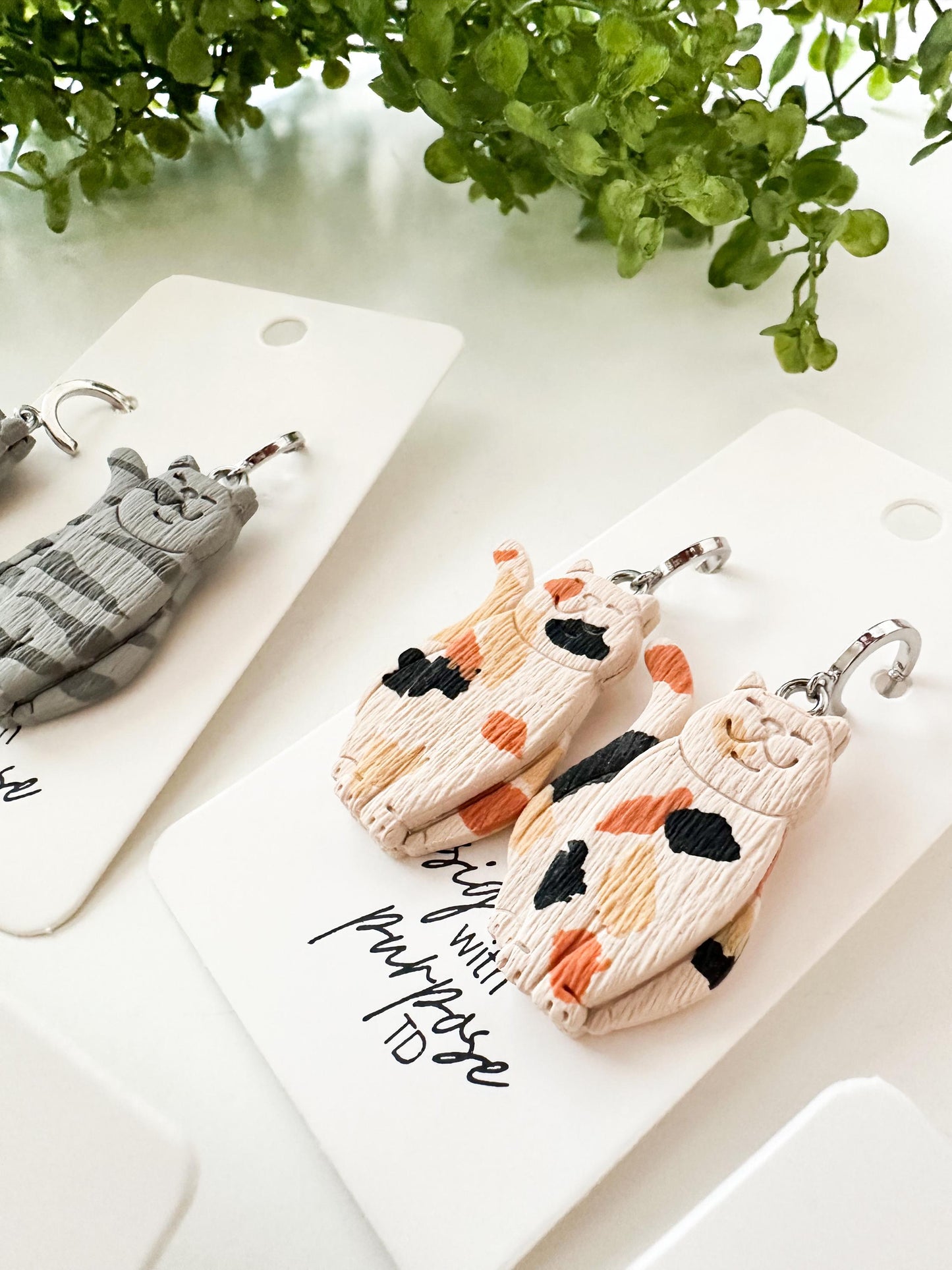 Cat Stud Earrings