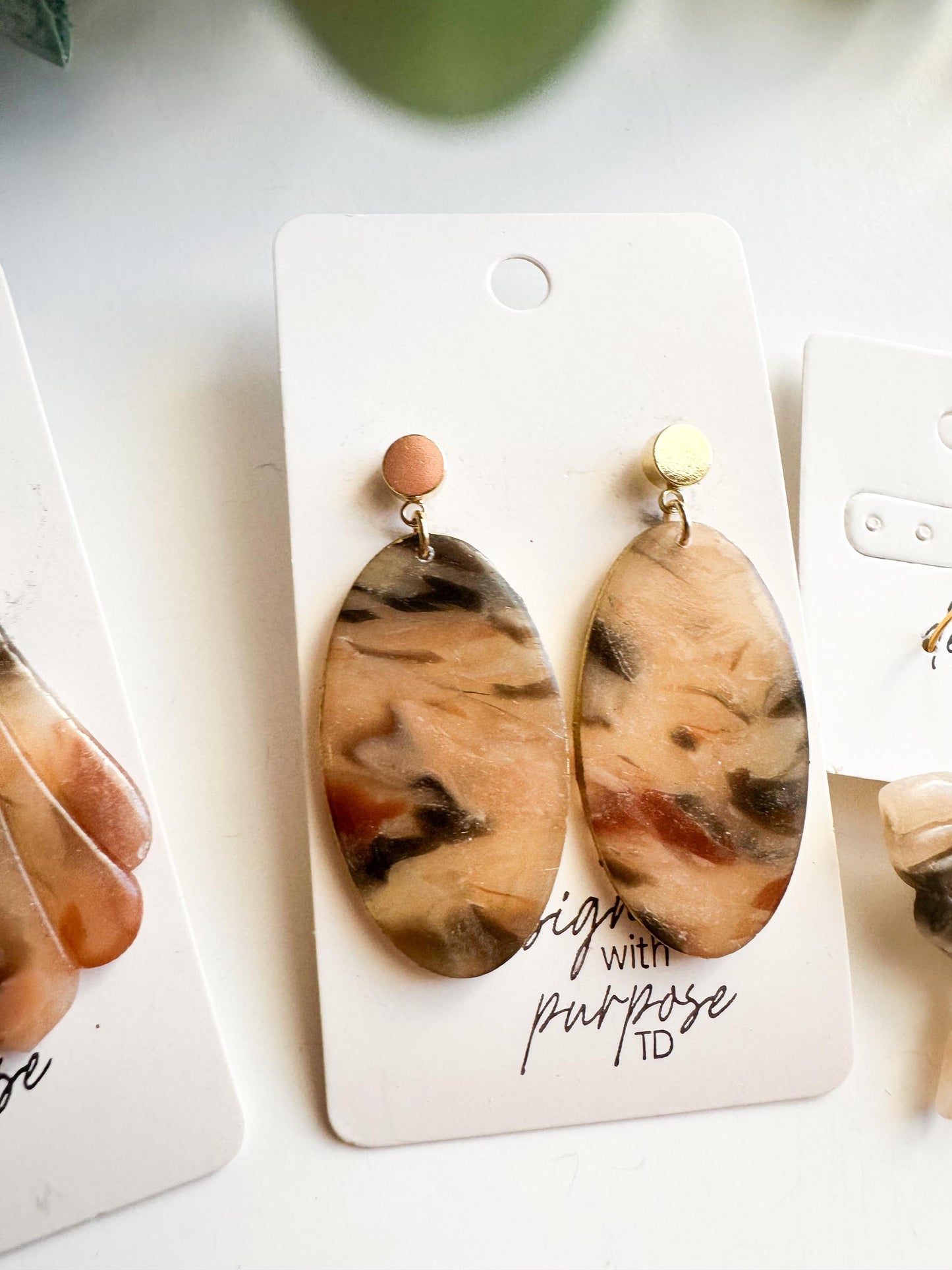 Blonde Tortoise Shell Earrings
