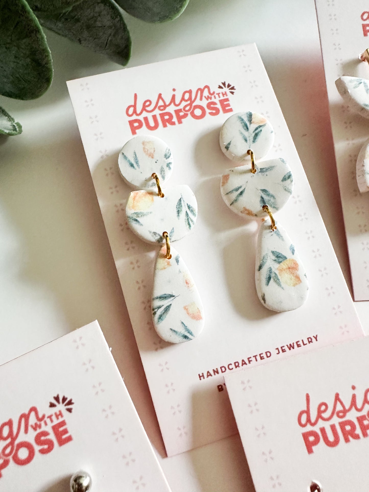 Lemon Print Earrings