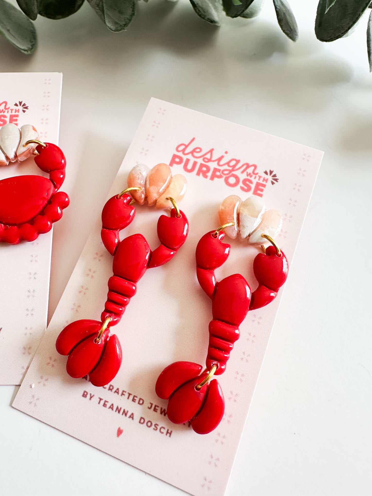 Lobster and Crab Earrings