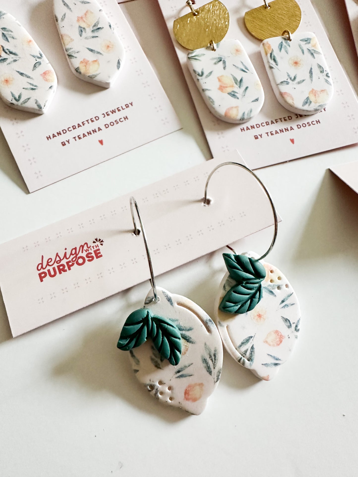 Lemon Print Earrings
