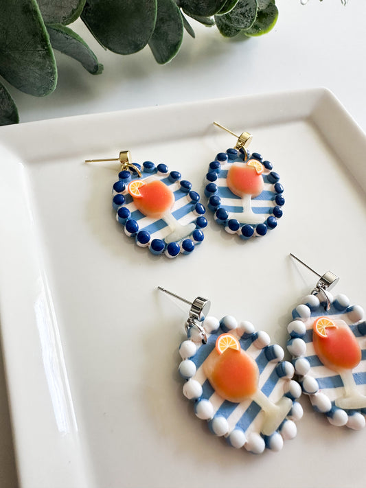 Aperol Spritz Earrings