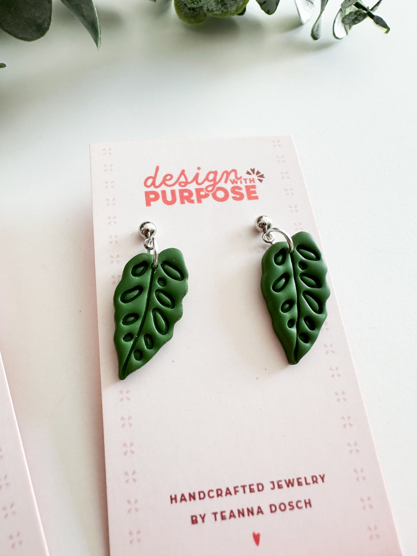Monsterra Adansonii Earrings