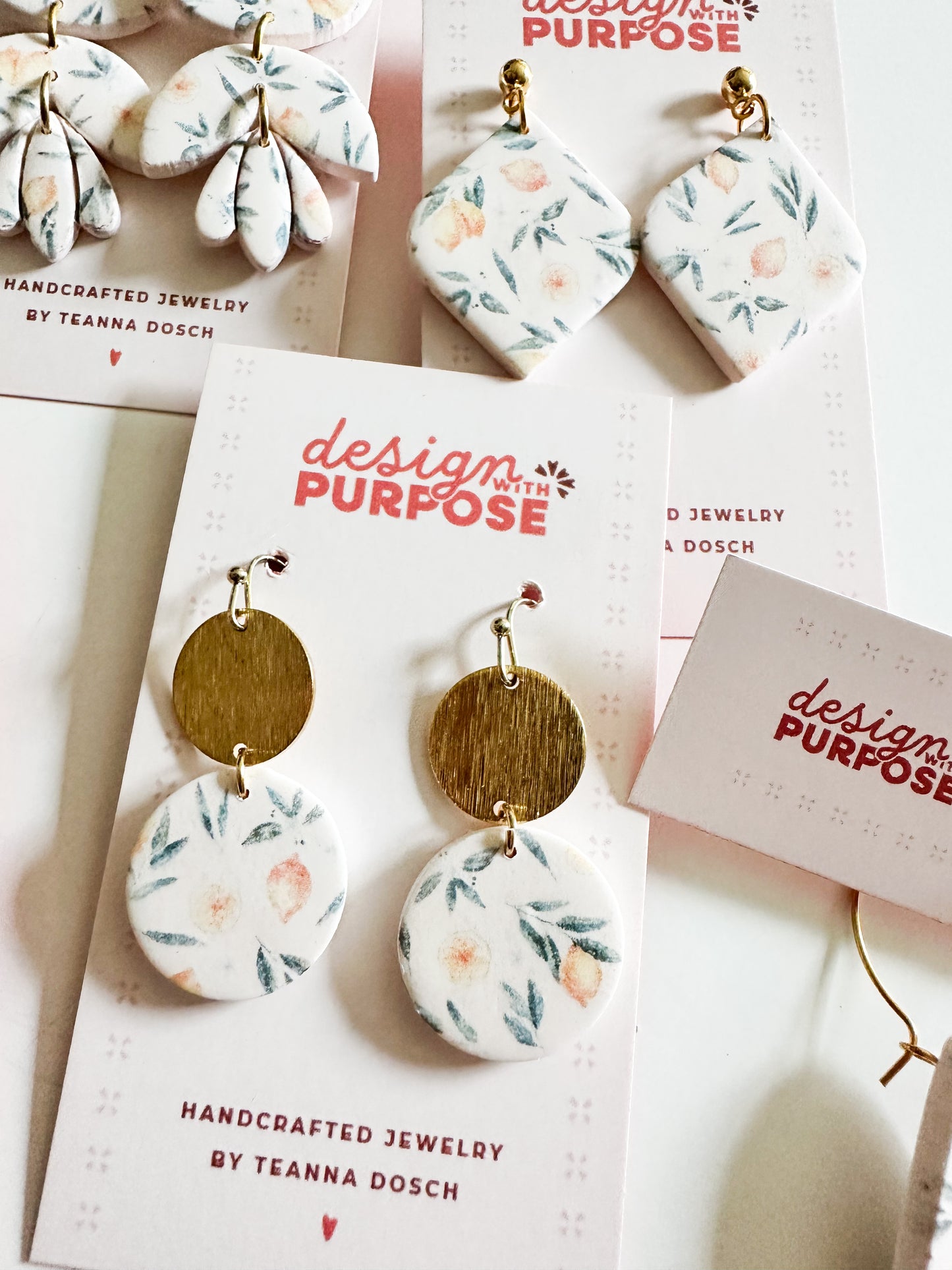Lemon Print Earrings