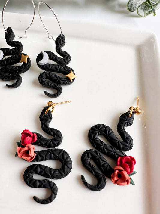 Moody Snake Earrings