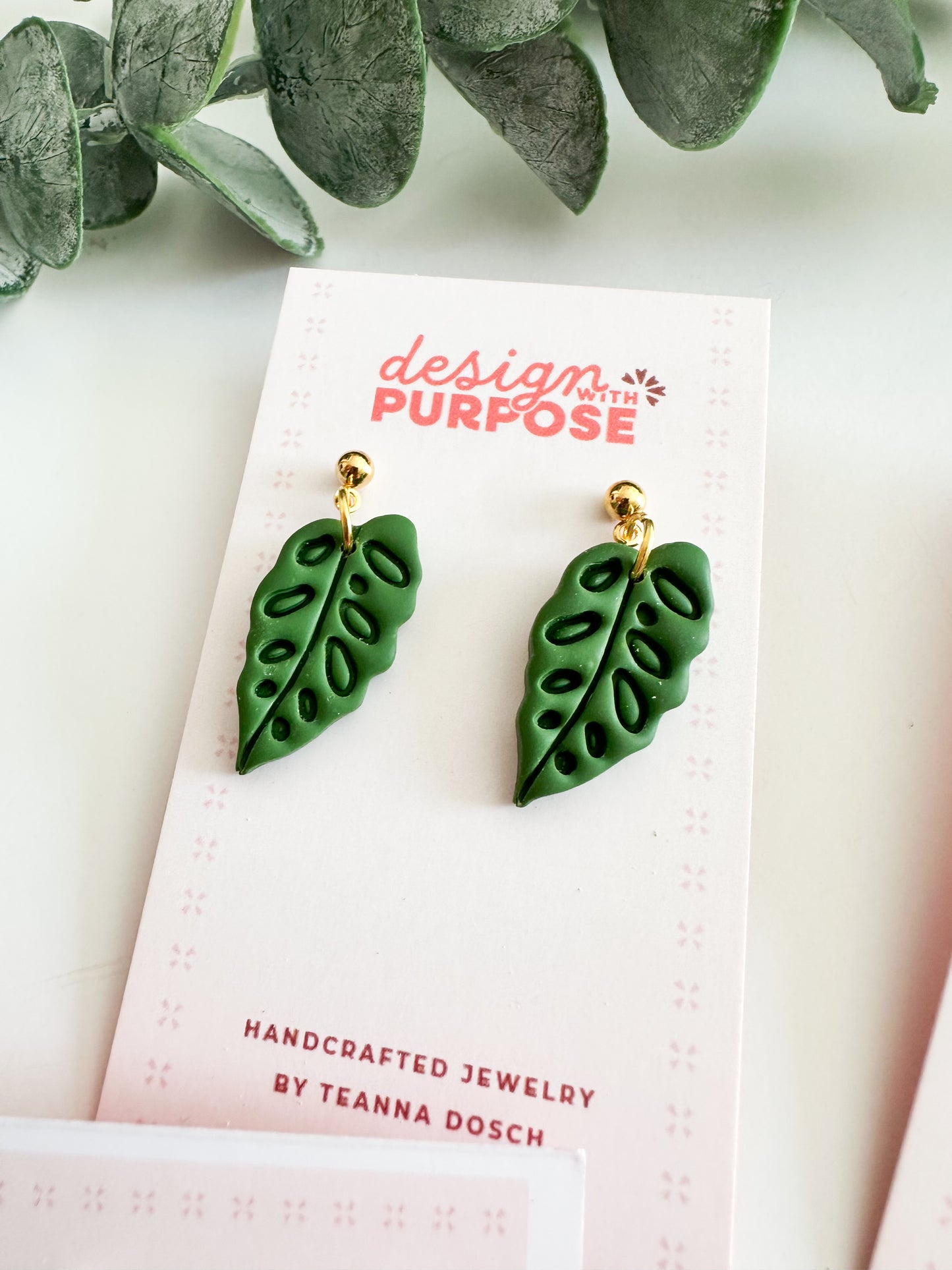Monsterra Adansonii Earrings