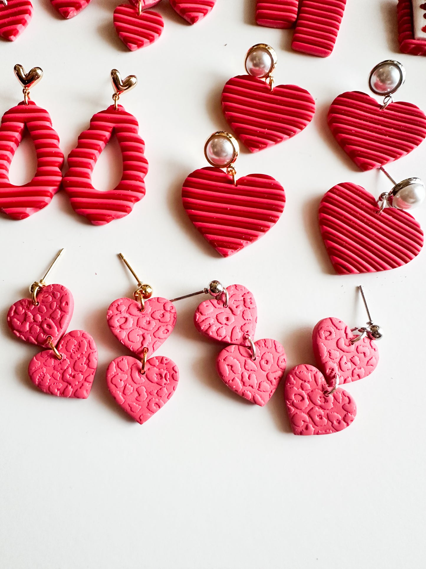 Valentines Stripe Dangles
