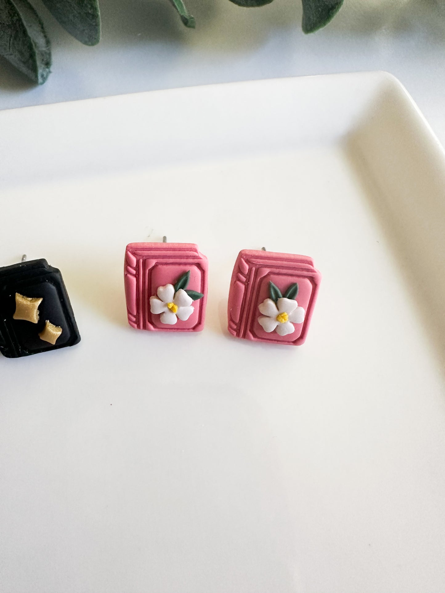 Book Stud Earrings