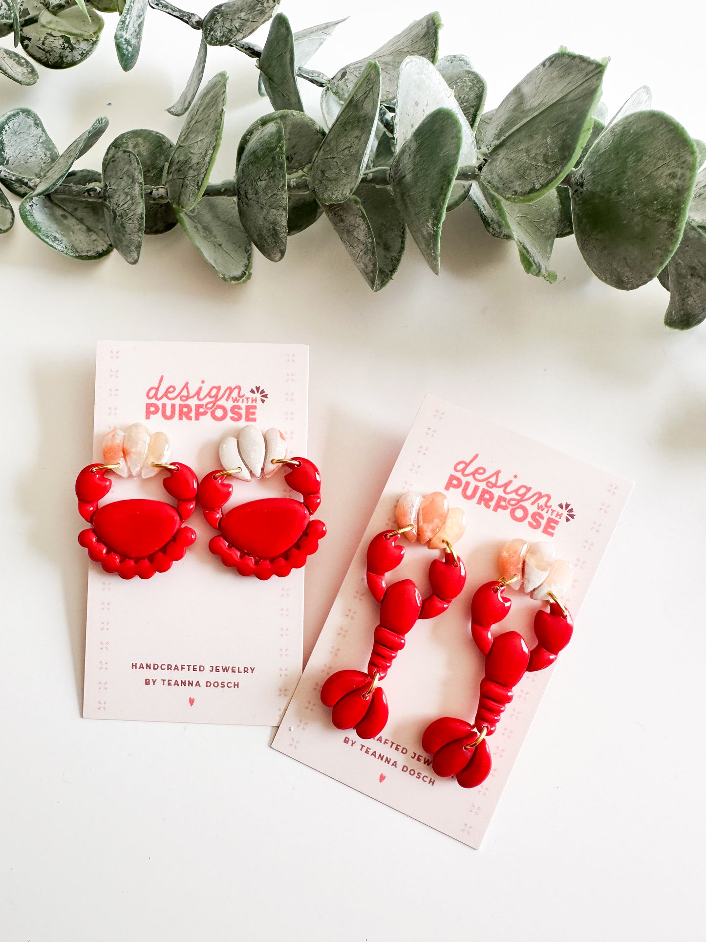 Lobster and Crab Earrings