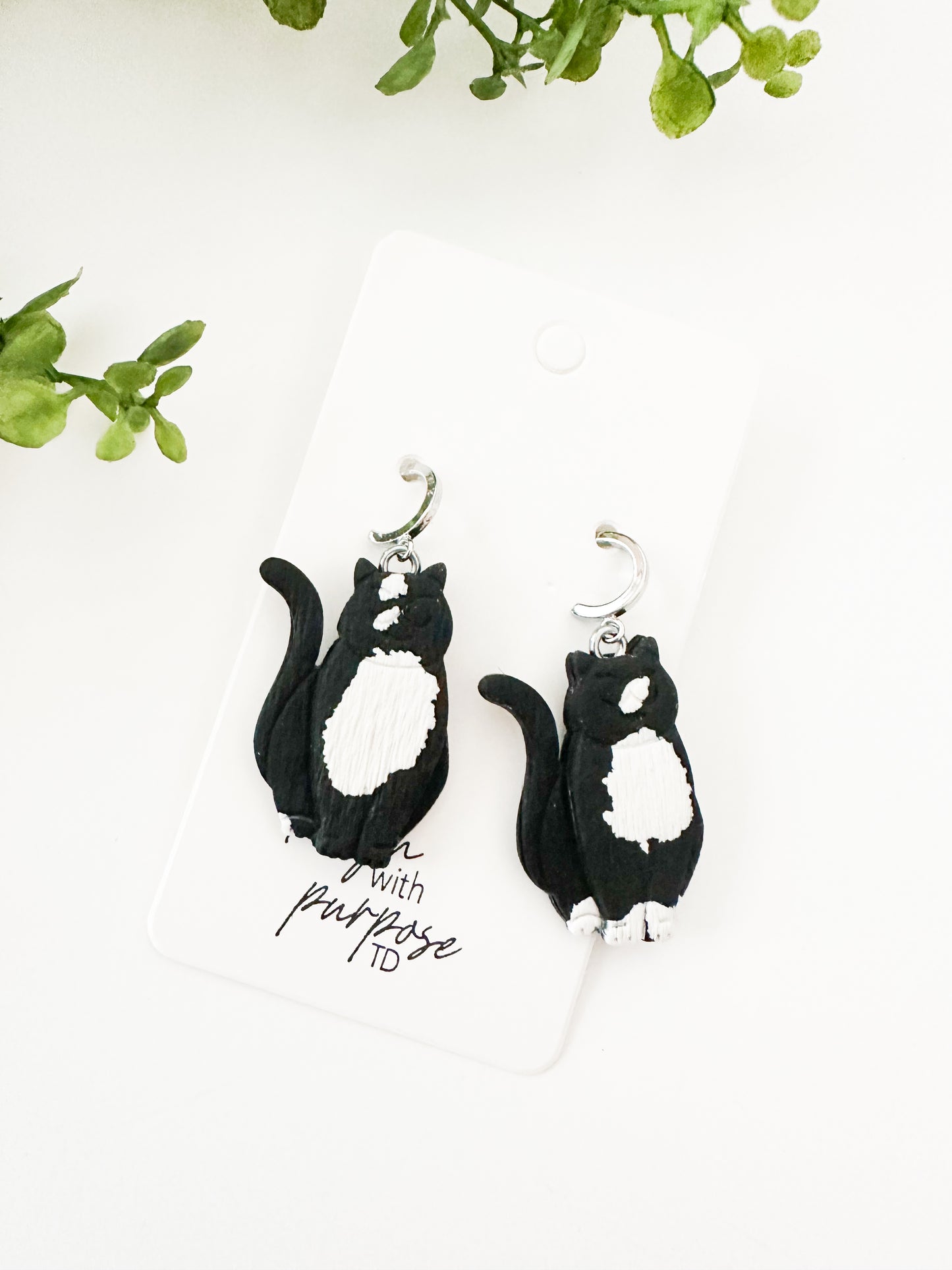 Cat Dangle Earrings